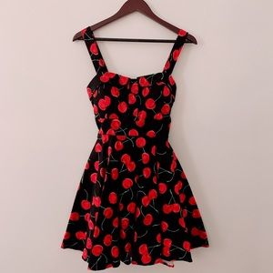 1950’s Rockabilly Cherry Print Dress
